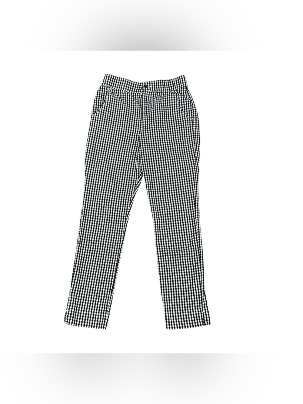 Hollister Women’s XS Black White Gingham Check Skinny Pants Stretch